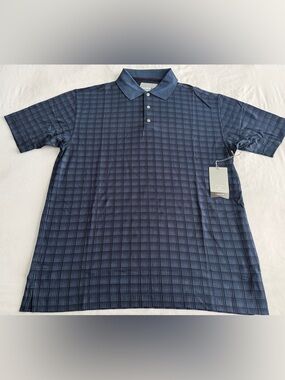 🔥VINTAGE CUTTER BUCK Golf Polo STYLE #MCK08653 COLOR NVBU MEN'S SIZE LARGE NWT